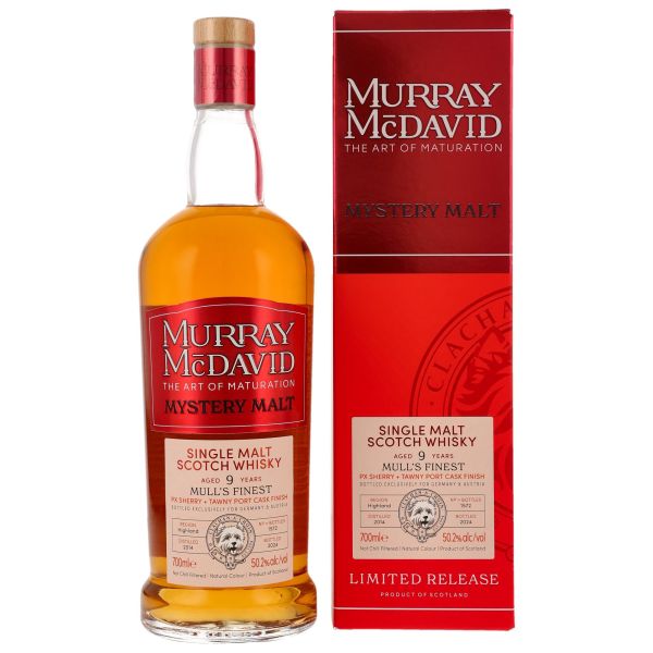 Mull's Finest 9 Jahre 2014/2024 PX Sherry + Tawny Port Cask Finish (Murray McDavid)